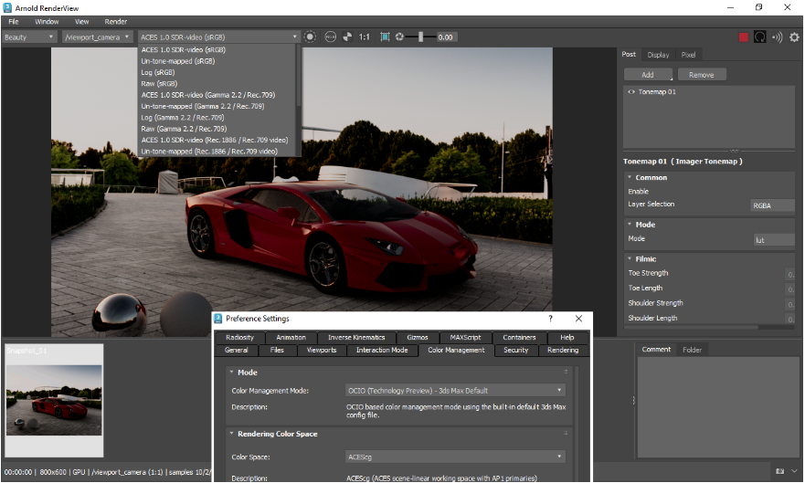 Arnold RenderView
