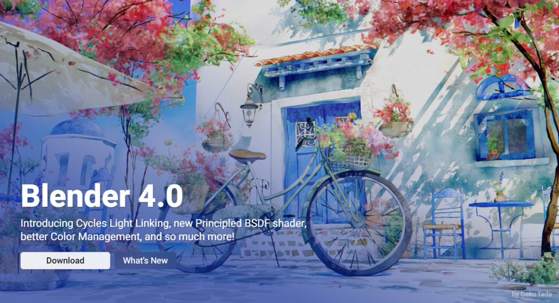 Portada de Blender 4.0